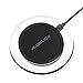 ANGELIOX Fast Wireless Charger Charging Pad with Qi iPhone Wireless Charging Receiver Patch for iPhone 7/7 Plus/6S Plus/6 Plus/6S/6/5S/5/5C/SE (Included A Qi Receiver)