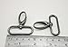 Generic Gun 1.5 Inches Inside Diameter Oval Ring Lobster Clasp Claw Swivel Lobster Snap Clasp Hook for Strap Pack of 10