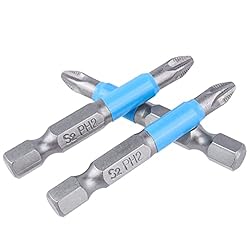 Yakamoz 10Pcs Phillips Bits #2 Magnetic Screwdriver