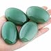 Rockcloud Oval Worry Stones,Palm Pocket Energy Stone,Healing Crystal with Velvet Bag,Green Aventurine