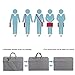 HSEOK Laptop Shoulder Bag Sleeve Briefcase, Denim Fabric Carry Case Cover for 12.9 iPad Pro / 13-13.3 Inch Laptop / Notebook Computer / MacBook Air / MacBook Pro, Gray