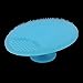 uxcell 2 x Makeup Facial Cleansing Pad Blackhead Remover Soft Brush Blue