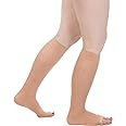 Actifi Womens Sheer 8-15 mmHg Compression Stockings, Open Toe, Knee High Support