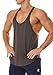 ROWILUX Men's Workout Quick Dry Soft Gym Bodybuilding Stringer Tank Tops