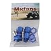 Mxfans 4pcs Dark Blue Extension Wheel Hex Hub RC 1:10 Model Car N10178 Extension Hex Drive Adaptor Aluminum Alloy Upgrade RC Wheel Hex Combiner Coupler 12mm -17mm