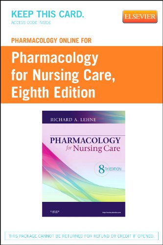 Pharmacology Online for Pharmacology for Nursing Care (Retail Access Card) Pharmacology Online for Pharmacology for Nursing Care (Retail Access Card)