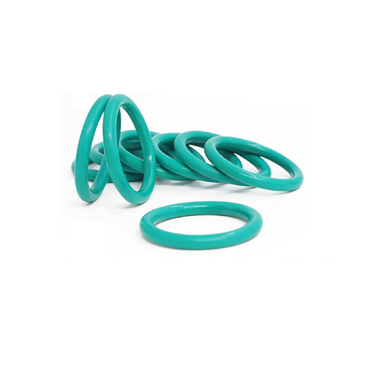 FKM Green Fluorine Rubber O-Ring, High Temperature Resistant Sealing O-Ring Assortment Set, for Bearings, Pumps, Road Rollers, Water Pipes, Valves O-Rings 16 x 2.5mm (50 PCS in A Bag)