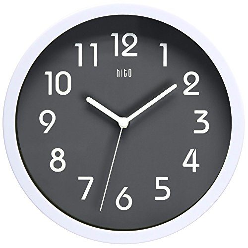 hito HITOTM Modern Colorful Silent Non-ticking Wall Clock- 10