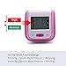 Wrist Blood Pressure Monitor Full Automatic Digital Blood Pressure Cuff Wrist BP Cuff with Pulse Rate Large Screen Display Alarm Function 2 User Modes (2 x 99Memory) Yonker YK-BPW1 - Pink