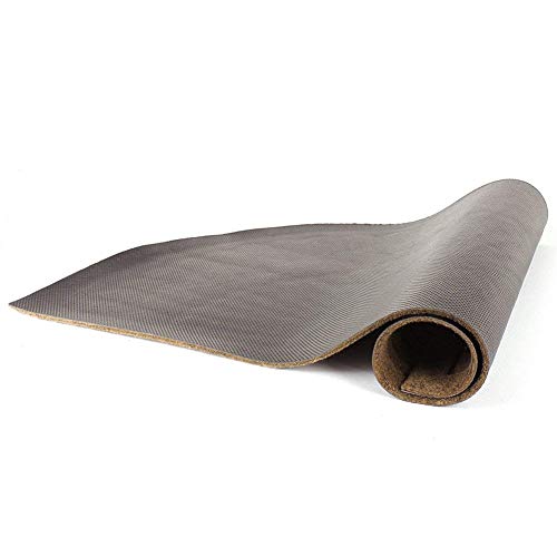Half Round Door Mat Entrance Rug Floor Mats Set of 2, Waterproof Floor Mat Shoes Scraper Doormat, 18''x30'' Patio Rug Dirt Debris Mud Trapper Out Door Mat Low Profile Washable Carpet (Coffee-2 Pack)