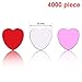 Patelai 4000 Pieces Heart Confetti Metallic Foil Red White Pink Heart Confetti for Valentine's Day Wedding Party Decor