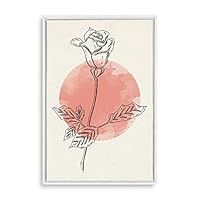 Framed Canvas Wall Art Modern Geometric Pattern Canvas Prints Home Artwork Decoration for Living Room,Bedroom - 16x24 inches