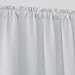 Deconovo Thermal Insulated Curtains Rod Pocket Blackout Curtain Panel 38 Inch by 84 Inch Greyish White White Set of 2
