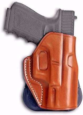 SPRINGFIELD-XDM 9/40/45 4.5''BBL FULL SIZE Leather Paddle Holster (OWB) With Open Top For Fast Drawing