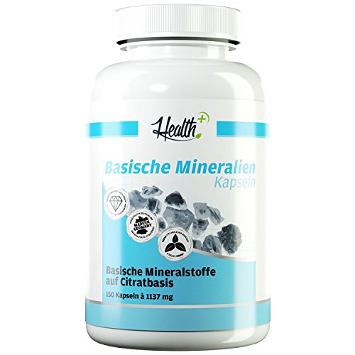 HEALTH  Basische Mineralien Basen Citrate 150 Kapseln, organische ...