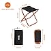 Gonex Folding Camping Stool, Lightweight & Portable Sturdy Chair for Picnic Camping Hiking Backpacking, Compact Traveling Foot Stool, Medium Orangethumb 3