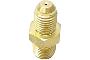 XRTMD Cooper 4AN Oil Feed Restrictor Fitting To 7/16-24 Adaptor For GT25R GT28 GT35R Turbo, Gold