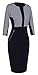 Homeyee Stretch Tunic Pencil Sheath Dress U837 (8, Houndstooth)