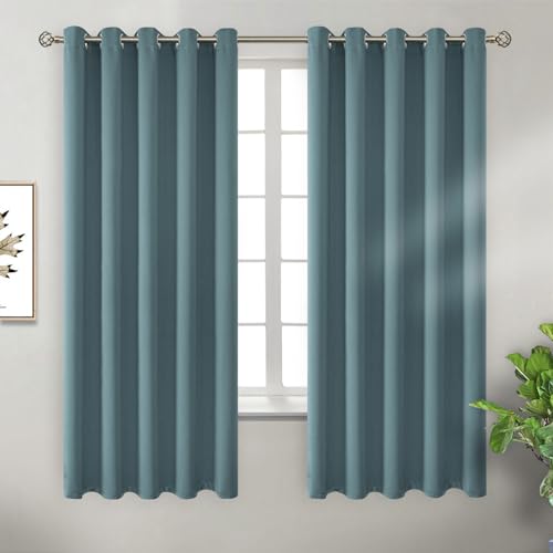 Bgment Stone Blue Blackout Curtains