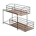 Seville Classics 2-Tier Sliding Basket Drawer Kitchen Counter and Cabinet Organizer, Bronze