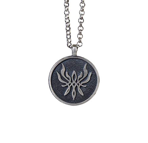925 Sterling Silver Fire Emblem Crest of Flames