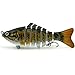 Apusale Fishing Bass Lure Multi Jointed Lifelike Trout Swimbait Hard Crankbait Treble Hooks