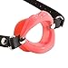 Beauty7 Silicone Soft Lips Shape Open O Ring Mouth Gag Adjustable PU Leather Belt Straps On BDSM Bondage Head Harness Restraints Gear Kits Fetish Couple Adult Oral Sex Game Toy Peach Pinkthumb 1