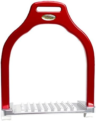 MAKEBE Wave Horse Stirrups - English Saddle Horse Jumping Competition Stirrup - Retail Box - Ultra Light Aluminum 320 Gr.
