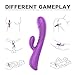 G-Spot Rabbit Waterproof Rechargeable Dildo Vibrator Adult Sex Toys for Women - Adorime Silicone Clitoris Vagina Stimulator Massager Sex Things for Couples