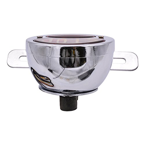 TUINCYN Motorcycle Round Brake & Tail Light Stop Lamp Chrome Running Light with License Plate Holde Taillight Mounts Honda Harley Bobber Chopper Cafe Racer Cruiser - Thumbnail 4