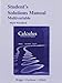 Student Solutions Manual for Calculus for Scientists and Engineers: Early Transcendentals, Multivariable