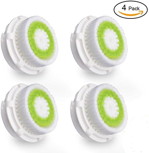 4 Pack Acne Treatment Skin Care Replacement Brush Head Acne Prone Black Heads and Oily Skin Smart Profile, Mia 1, Mia 2, Mia 3 (Aria), Plus, Pro, Alpha Fit