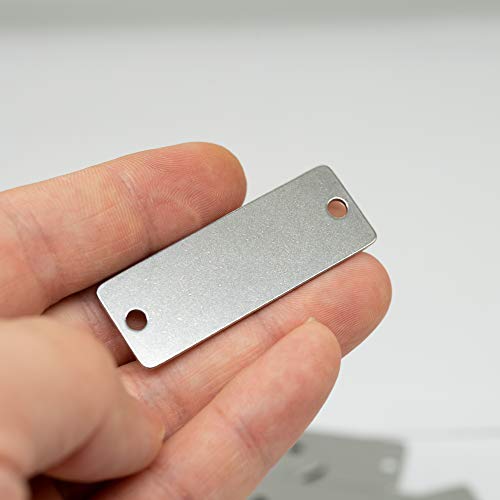 Engraving Blanks Metal Stamping Blanks With Hole StayMax 50 Pack