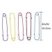 Outus Steel Safety Pins Blanket Pins 4 Inch Extra Large, 5 Colors 10 Pieces