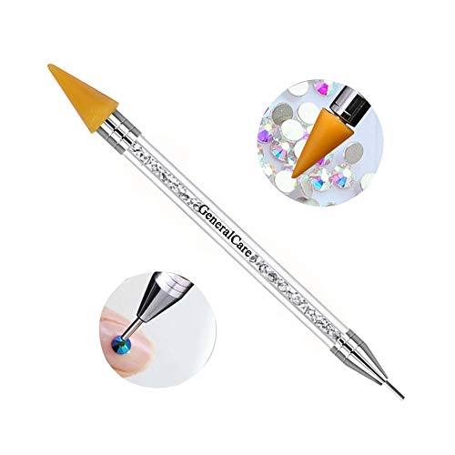 GeneralCare Nail Rhinestone Picker Wax Pencil Pickup Pen, Rhinestones Gem Applicator Crystal Pick Up Tool - Thumbnail 5