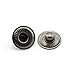 60 Sets 10mm Metal Snap Fasteners Press Stud Rounded Sewing Rivet Buttons Clothing Leather Craft DIY Poppers Black