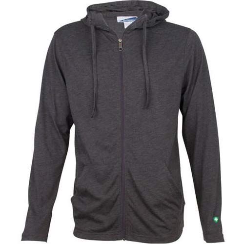 White Sierra Men’s Bug Free Jersey Full Zip Hoody, Charcoal Heather, XX-Large