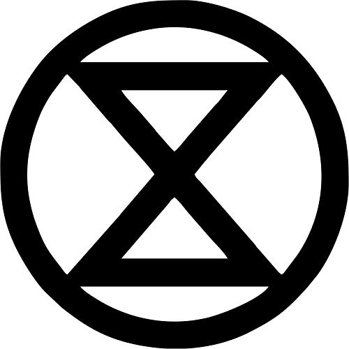PCSL Extinction Rebellion Climate Change Decal/Sticker (Black Logo)