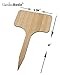 60 Bamboo Garden Plant Labels Herbs Gardening Planter Markers Plant Sign Tags 60pcs 2.4 inch Wide 4 inch Tall for Indoor Plants Flowers Succulents
