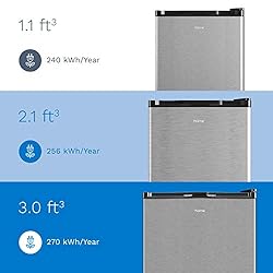 hOmelabs Upright Freezer - 3.0 Cubic Feet Compact