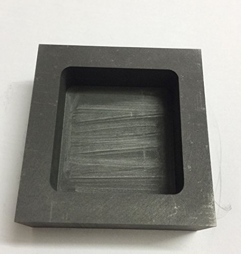 OTOOLWORLD Gold Silver Graphite Ingot Mold Mould Crucible For Melting Casting Refining (500g)