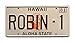 Magnum PI | Robin-1 | Metal Stamped License Plate