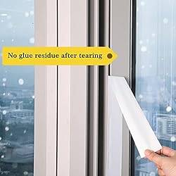 fowong Window Weather Stripping Tape, White Window