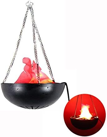 110V LED Hanging Flame Light Electric Simulated Cauldron Flame Effect Light Torch Light Stage Lamp Prop for Bar, Night Clubs, Back Yard, Halloween Christmas Party Decoration By Rely2016