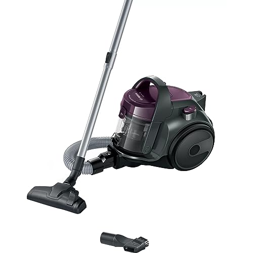 Bosch bgc05aaa1 GS05 cleann 'n Staubsauger ohne Beutel, Design computerdesigns, waschbarer HEPA H12 Filter, 700 W, 1.5 liters, 78 decibeles, Violett und Grau