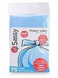Sassy Disposable Scented Diaper Sacks - 75 Count (3 Pack, 225 Sacks)