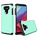 J&D Case Compatible with LG G6 / LG G6 Plus, Heavy Duty Dual Layer Hybrid Shock Proof Protective Rugged Bumper Case, Mint