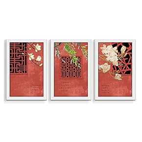3 Panel Chinese Traditional Palace Pictures Home Wall...