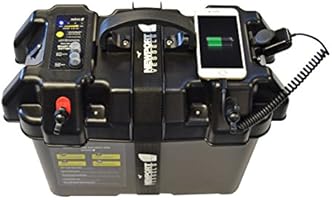 Newport Vessels Trolling Motor Smart Battery Box Power Center with USB and DC Ports