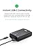 ZENDURE A3TC USB C Portable Charger Power Bank External Battery Type C 10000mAh 5V/3A Max - Black